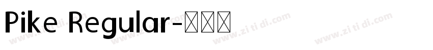 Pike Regular字体转换